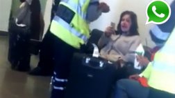 WhatsApp: Lourdes Flores se lesionó al bajar de avión en Puno