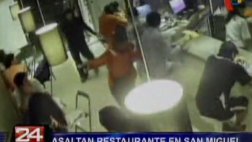San Miguel: así asaltaron restaurante en menos de dos minutos