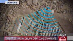Detectan antena para celular frente al penal de Lurigancho