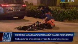 Murió arrollado mientras reparaba camión de basura en Barranco