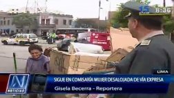 Vía Expresa: anciana desalojada aún no es llevada a un albergue