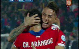 Perú vs. Chile: Eduardo Vargas marcó el 1-0 en fuera de juego
