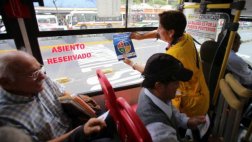 Campaña por asiento reservado: multarán a unidades infractoras