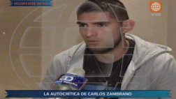 Carlos Zambrano y su autocrítica: "Me put.. a mí mismo"