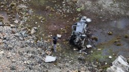 Camioneta PNP cayó a precipicio causando muerte de suboficial