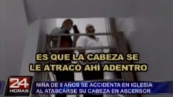 Barranco: niña herida al quedar atascada en ascensor de iglesia
