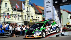 Nicolás Fuchs empezó su participación en el Rally Polonia
