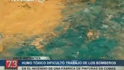 Comas: zona de incendio sigue cubierta de residuos tóxicos
