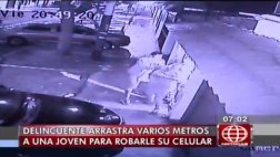 Se resistió al robo de celular y fue arrastrada varios metros