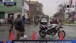 Rímac: inician desvíos y cambio de paradero de Corredor Azul