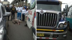 Murió atropellado por un tráiler en San Juan de Miraflores