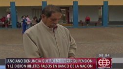 Banco de La Nación: ancianos recibieron S/. 900 falsos