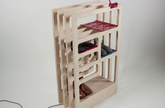 Utiliza este mueble para guardar y secar tus zapatos