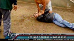 Pachacámac: vecinos dan paliza a pareja de asaltantes de casas