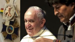 El Papa dejó en Bolivia las condecoraciones que le entregó Evo