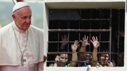 Francisco detuvo el papamóvil para saludar a presas en Asunción