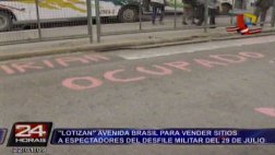Lotizan Av. Brasil para alquilar espacios en desfile militar