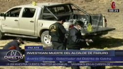 Cusco: chofer de alcalde de Paruro también fue asesinado
