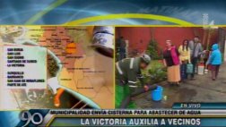 La Victoria abastece de agua a vecinos afectados por corte