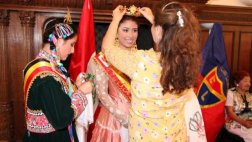 Comunidad peruana en Bélgica coronó a la reina de la marinera