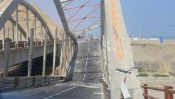 Plataforma del puente que unía Cañete con Chincha se desplomó