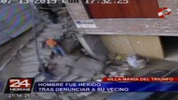 Lo lanzó por las escaleras porque denunció conexión ilegal