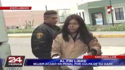 Liberan a mujer que terminó presa por denunciar robo de su gato