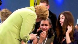 Merkel justificó su reacción al llanto de una niña palestina