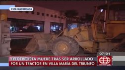 Electricista murió arrollado por cargador frontal en VMT