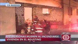 El Agustino: incendio en casa dejó dos muertos y dos heridos