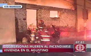 El Agustino: incendio en casa dejó dos muertos y dos heridos