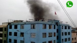 WhatsApp: incendio en edificio de Pueblo Libre (VIDEO)