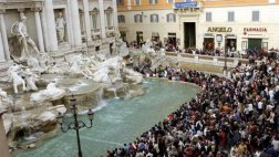 Italia: Ratas invaden la turística Fontana de Trevi