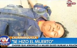 Chofer ebrio se hizo el muerto para no ser detenido