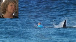 Madre de surfista que escapó de tiburón vio el ataque en vivo