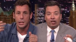 Adam Sandler y su gracioso intercambio de boca con Jimmy Fallon