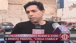 Ernesto Pimentel fue asaltado por marcas en el Cercado de Lima