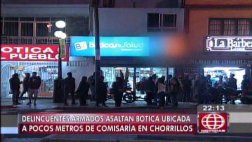 Chorrillos: roban S/. 3 mil de botica cerca de comisaría