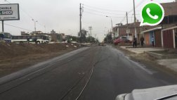 WhatsApp: poste se desploma en pista de San Juan de Miraflores