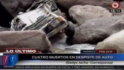 Huánuco: colectivo cayó a un abismo y cuatro pasajeros murieron