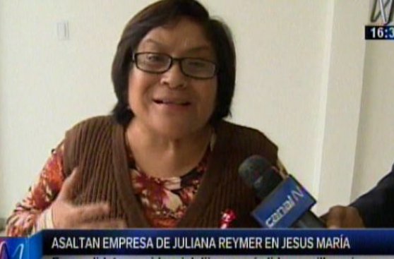 Juliana Reymer: sus empresas en Jesús María fueron asaltadas