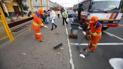 Lima limpió tramo de Av. Brasil tras Gran Parada Militar