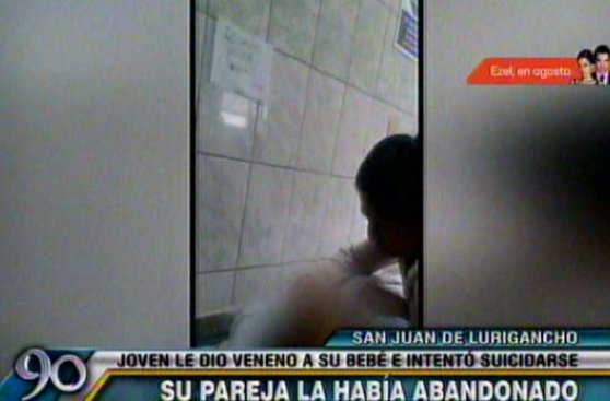 SJL: joven madre envenenó a su bebe y luego intentó suicidarse