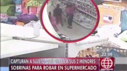Ex reo utilizaba a dos menores para robar en supermercados