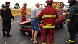 Costa Verde: triple choque causó congestión hacia el Callao