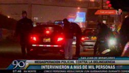 Megaoperativo policial en SJM terminó con cientos de detenidos