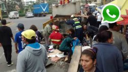 Combi con más de S/. 32 mil en papeletas ocasiona accidente