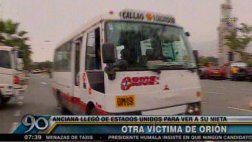 Chofer de Orión con 62 papeletas atropelló y mató a anciana