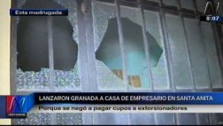 Santa Anita: niños se salvan de ataque con granada a su casa