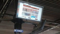 Pornografía invade terminal de buses tras ataque de hackers